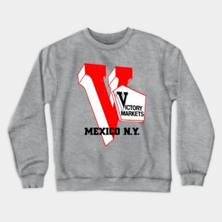 Victory Market Former Mexico NY Grocery Store Logo Crewneck Sweatshirt